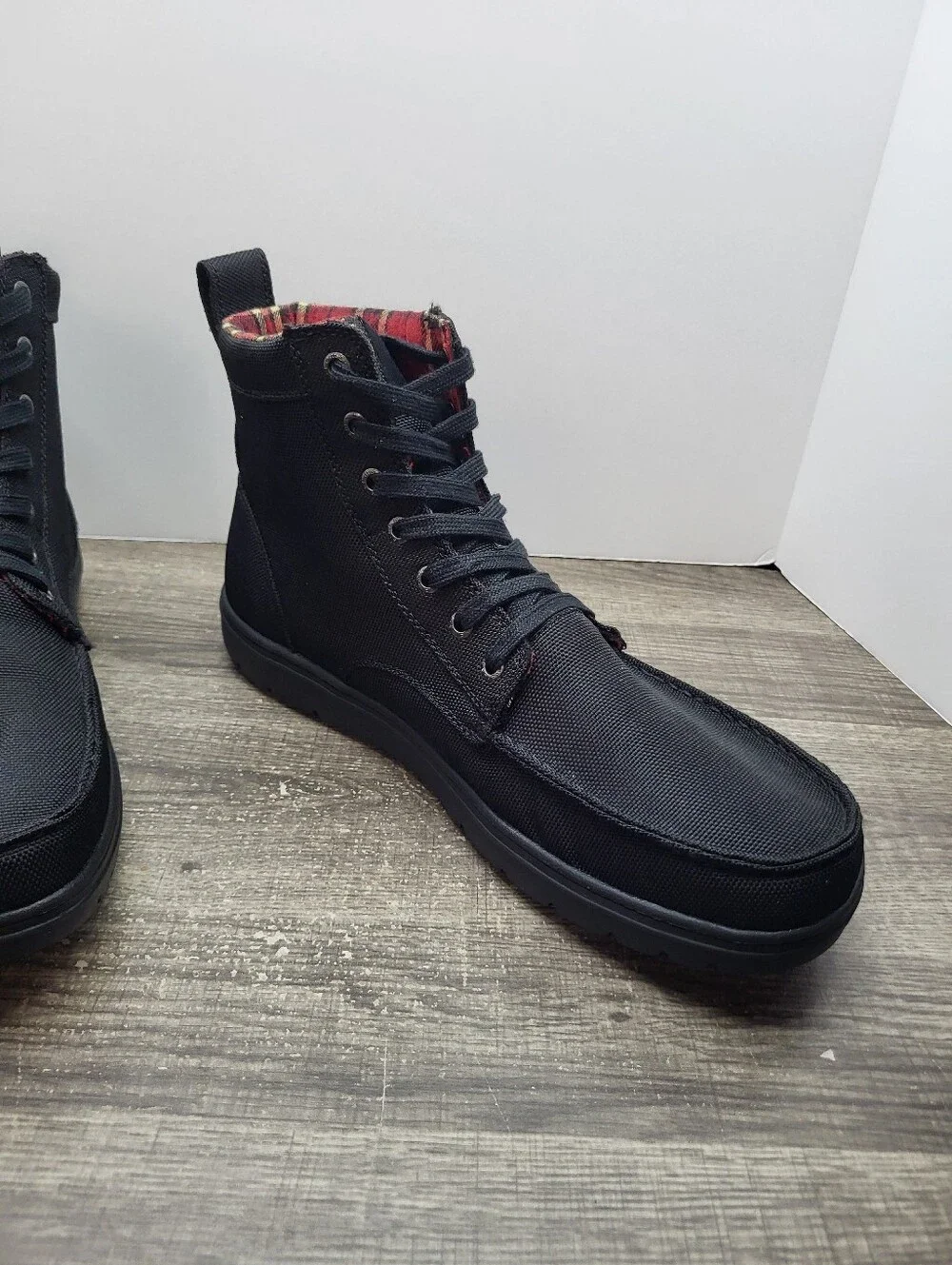 Lems Boulder Minimalist Walking Boots Black Men’s Size 13 No Insoles